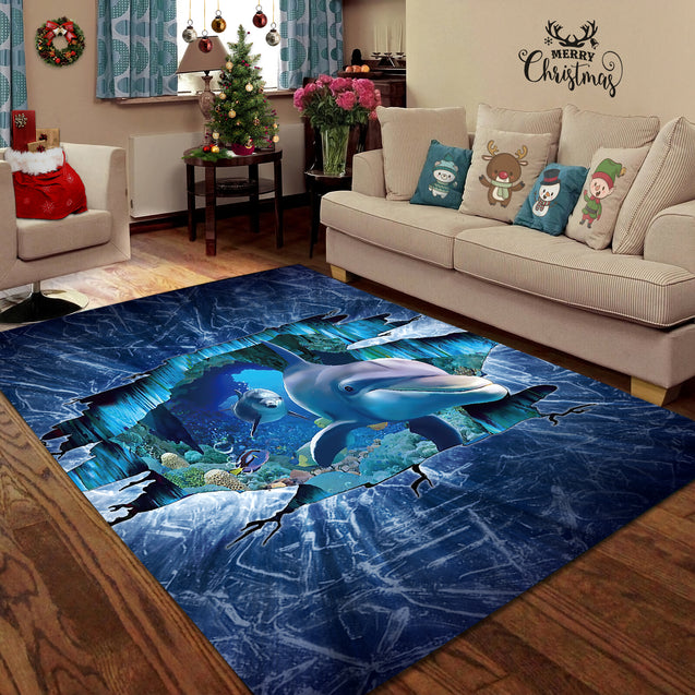 Dolphin Lovers 3D Rug NTN08312002