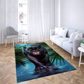 Black King of The Night Jungle Rug DL082820A