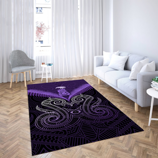 Maori Manaia New Zealand Rug Purple MP11072006