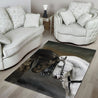 Black And White Horse Couple 3D Rug