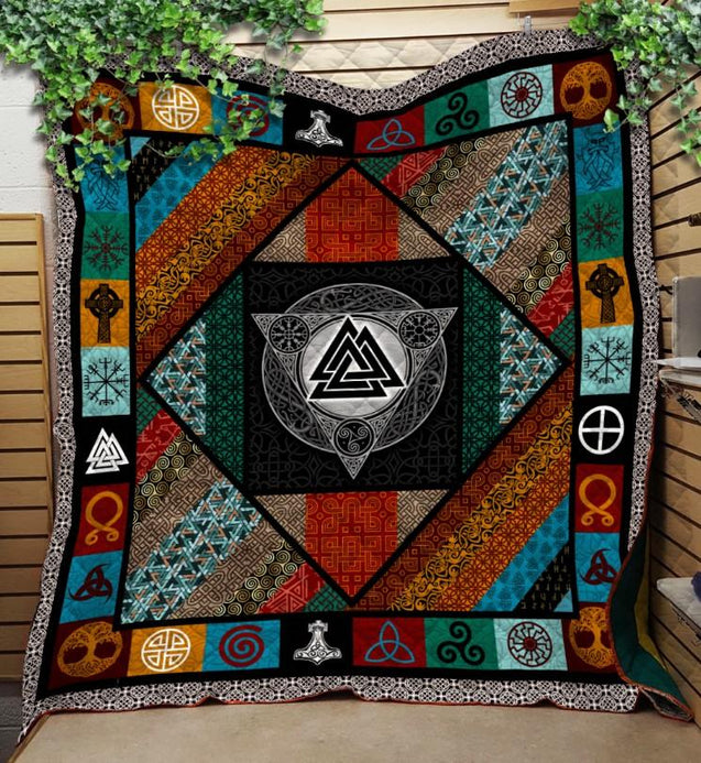 Viking 3D All Over Printed Quilt