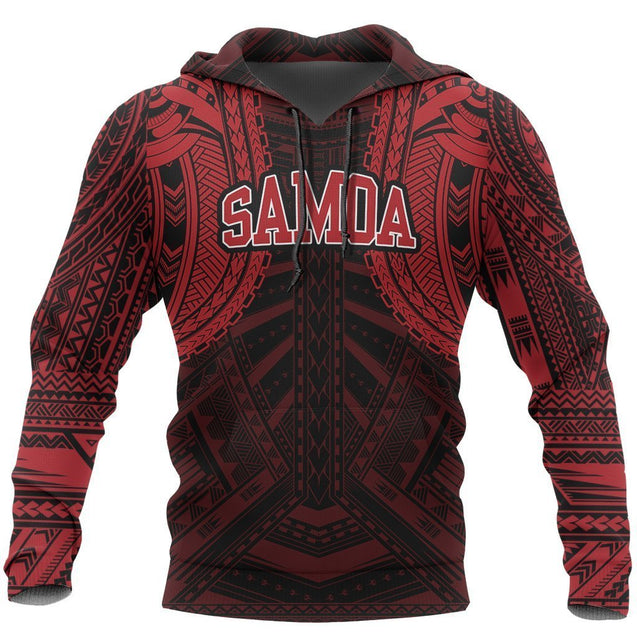 American Samoa Spirit Hoodie (Red) PL-Apparel-PL8386-Hoodie-S-Vibe Cosy™