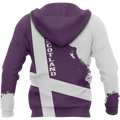 Scotland Flag Pullover Hoodie Brush Style (Purple)-Apparel-HD09-Zip Hoodie-S-Vibe Cosy™