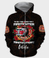 All Over Printed Firefighter's Wife Hoodie MEI