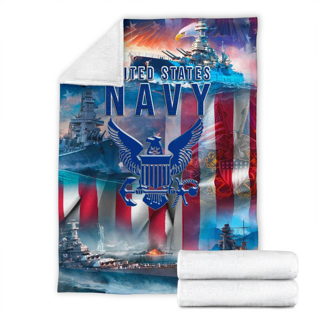 US Navy 3D All Over Printed Blanket