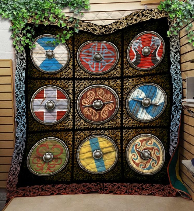 Viking 3D All Over Printed Quilt