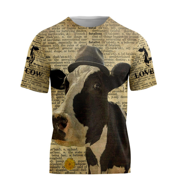 Premium Farmer Cow 3D All Over Printed Unisex Shirts