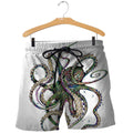 3D All Over Printed Octopsychedelia Shirts and Shorts-Apparel-HP Arts-SHORTS-S-Vibe Cosy™