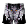 3D All Over Printed Owl Shirts and Shorts-Apparel-HP Arts-SHORTS-S-Vibe Cosy™