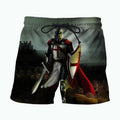 3D All Over Printed Knights Templar Shirts and Shorts-Knights Templar-LIASOSO-Shorts-XS-Vibe Cosy™