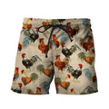 3D All Over Printed Chicken Farming Clothes-Apparel-6teenth World-SHORTS-S-Vibe Cosy™