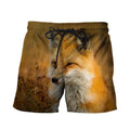 3D All Over Printed Fox Art Nature Paintings Shirts and Shorts-Apparel-HP Arts-SHORTS-S-Vibe Cosy™