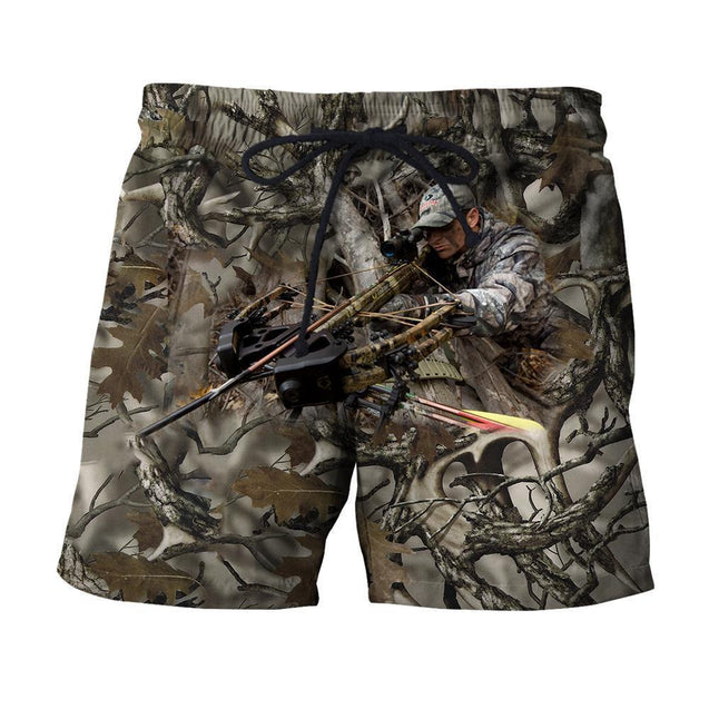 3D All Over Printed Hunting Shirts and Shorts-Apparel-HP Arts-SHORTS-S-Vibe Cosy™