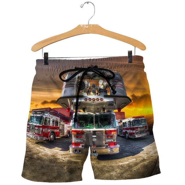 3D All Over Printed We're Firefighters Shirts-Apparel-HP Arts-SHORTS-S-Vibe Cosy™