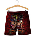 3D All Over Printed T-Rex Collage Shirts and Shorts-Apparel-HP Arts-SHORTS-S-Vibe Cosy™
