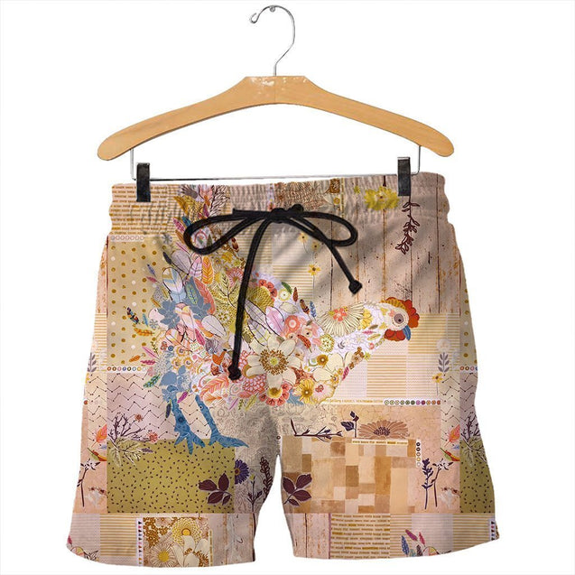 3D Printed Floral Chicken Clothes-Apparel-HP Arts-SHORTS-S-Vibe Cosy™