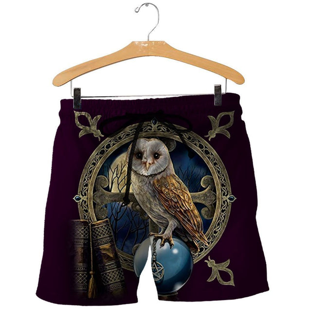 3D All Over Printed Owl Shirts-Apparel-HP Arts-SHORTS-S-Vibe Cosy™