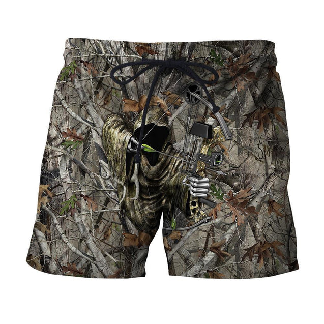 3D All Over Printed Bowhunting Camo Shirts And Shorts-Apparel-HP Arts-SHORTS-S-Vibe Cosy™