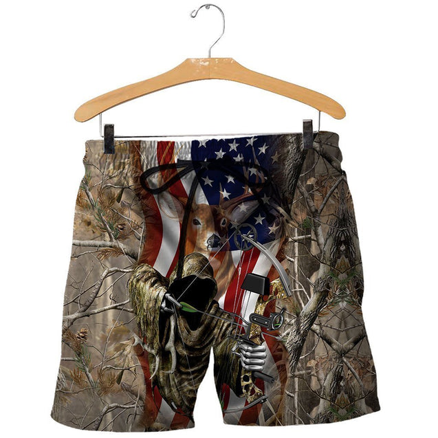 3D All Over Printed Love Hunting Shirts-Apparel-HP Arts-SHORTS-S-Vibe Cosy™
