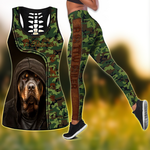 Love Rottweiler Combo Tank + Legging by SUN Pi200421-Apparel-SUN-S-S-Vibe Cosy™