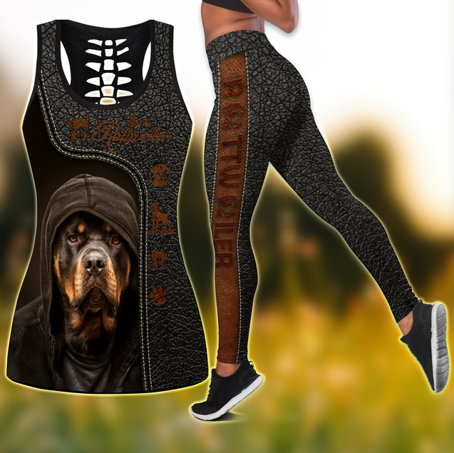 Love Rottweiler Combo Legging + Tank by SUN Pi200423-Apparel-SUN-S-S-Vibe Cosy™