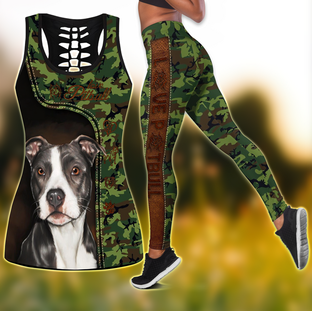 Love Pit bull Combo Legging + Tank by SUN Pi210421-Apparel-SUN-S-S-Vibe Cosy™