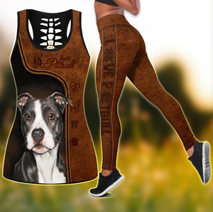 Love Pit bull Combo Legging + Tank by SUN Pi210424-Apparel-SUN-S-S-Vibe Cosy™