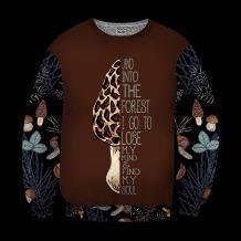 Mushrooms And Into The Forest I Go To Lose My Mind & Find My Soul 3D Shirt NTH130802-Apparel-NTH-Sweat Shirt-S-Vibe Cosy™