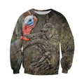3D Printed Turkey Hunting Art Clothes-Apparel-HP Arts-Sweatshirt-S-Vibe Cosy™