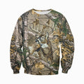 3D All Over Printed Deer in Camo-Apparel-HP Arts-Sweatshirt-S-Vibe Cosy™