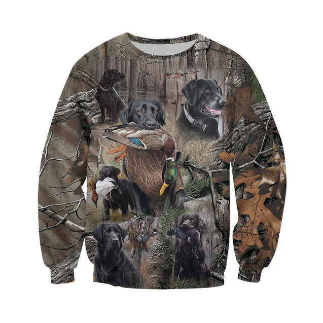 3D All Over Printed Labrador Retriever Hunting Dog Camo Art-Apparel-HP Arts-Sweatshirt-S-Vibe Cosy™