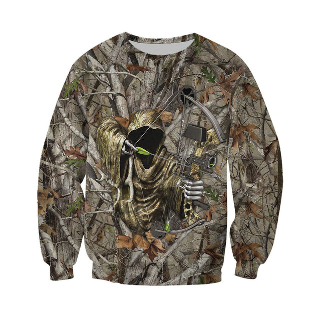 3D All Over Printed Bowhunting Camo Shirts And Shorts-Apparel-HP Arts-Sweatshirt-S-Vibe Cosy™