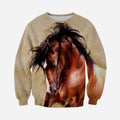 3D All Over Printed Horse painting Clothes-Apparel-HP Arts-Sweatshirt-S-Vibe Cosy™