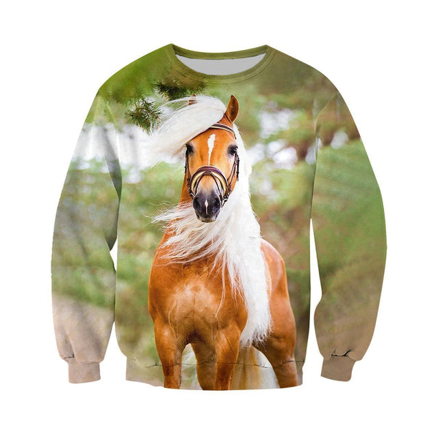 3D All Over Printed Horse Haflinger Shirts-Apparel-HP Arts-Sweatshirt-S-Vibe Cosy™