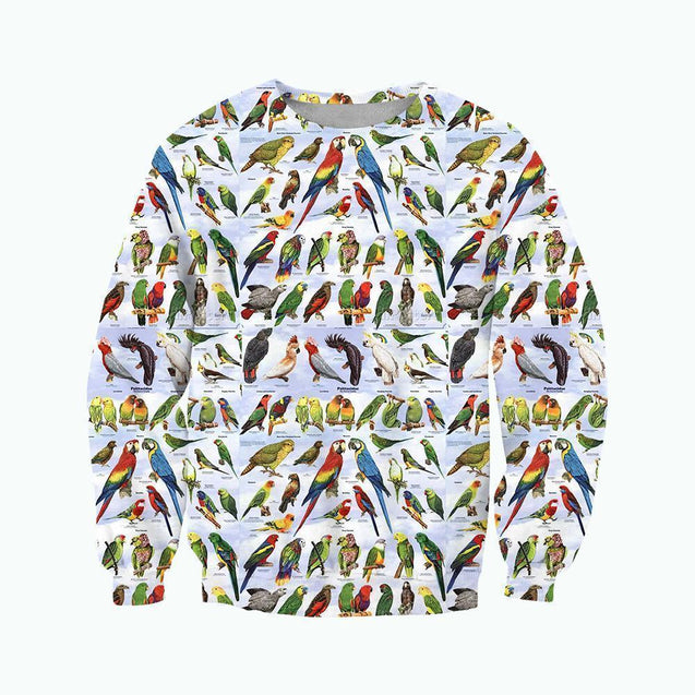 3D All Over Printed Parrots Shirts-Apparel-6teenth World-Sweatshirt-S-Vibe Cosy™