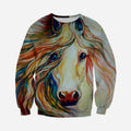 3D All Over Printed Beautiful Art Horse Clothes-Apparel-HP Arts-Sweatshirt-S-Vibe Cosy™