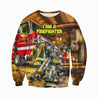 3D All Over Printed Fire Fighter Job-Apparel-HP Arts-Sweatshirt-S-Vibe Cosy™