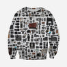 3D All Over Printed History Of Cameras Shirts And Shorts-Apparel-HP Arts-Sweatshirt-S-Vibe Cosy™
