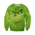 3D ALL OVER PRINTED DIRTY SMILING GRINCH FACE-Apparel-HP Arts-Sweatshirt-S-Vibe Cosy™