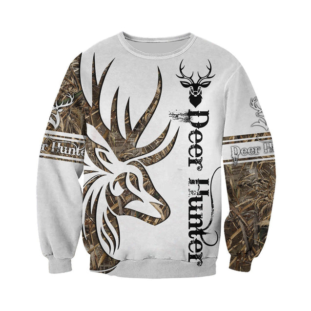 Camo Tattoo Deer Hunting Hoodie T-Shirt Sweatshirt NM-Apparel-NM-SweatShirts-S-Vibe Cosy™