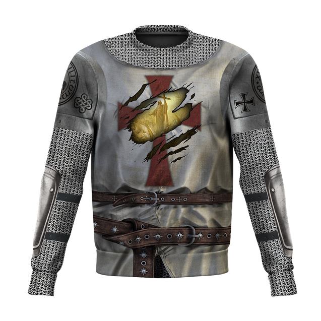 Knight Templar 3D All Over Printed Shirts For Men and Women-Apparel-HP Arts-Sweatshirt-S-Vibe Cosy™