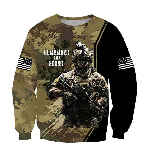 Memorial day Remember and honor the heroes 3D over printed shirts TR220401-Apparel-Huyencass-Sweat Shirt-S-Vibe Cosy™