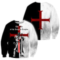 3D All Over Printed The Rise of the Knights Templar Shirts-Bee-HP Arts-Sweatshirt-XS-Vibe Cosy™