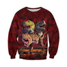 3D All Over Printed T-Rex Collage Shirts and Shorts-Apparel-HP Arts-Sweatshirt-S-Vibe Cosy™