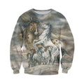 3D All Over Printed Beautiful Horse Racing Art-Apparel-HP Arts-Sweatshirt-S-Vibe Cosy™