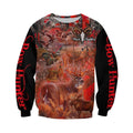 3D All Over Printed Beautiful Red Camo Hunting Hoodie-Apparel-HP Arts-Sweat Shirt-S-Vibe Cosy™