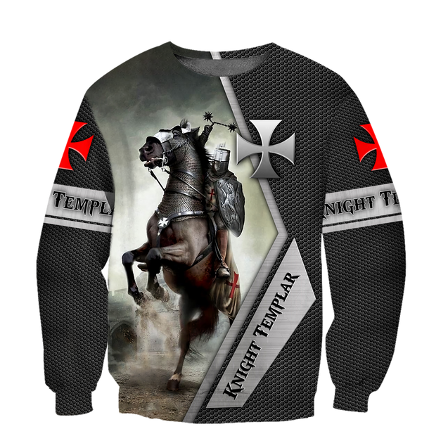 Premium Knight Templar Riding Horse All Over Printed Shirts For Men And Women MEI