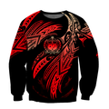 Amazing Samoa Polynesian 3D Tattoo Unisex Deluxe Hoodie ML