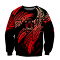 Amazing Fiji Polynesian Tattoo Unisex Deluxe Hoodie ML