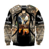 Rooster Camo 3D All Over Printed Unisex Deluxe Hoodie ML